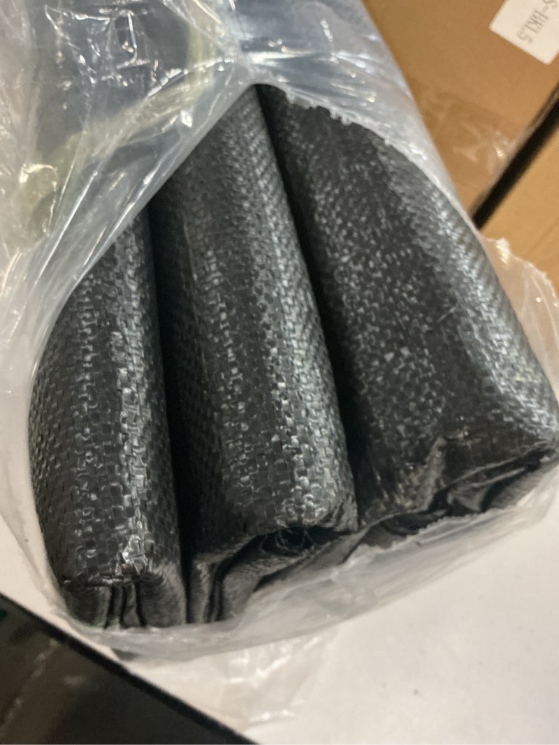 Condition photo showing New/Like New for 4ft x 100ft weed barrier landscape fabric (2 pack 4x50ft) - premium heavy-duty 3.2oz gardening weed control mat with 30 u-shaped securing pegs - ground cover for gardening, farming 3.2oz-2 pack 4x50ft