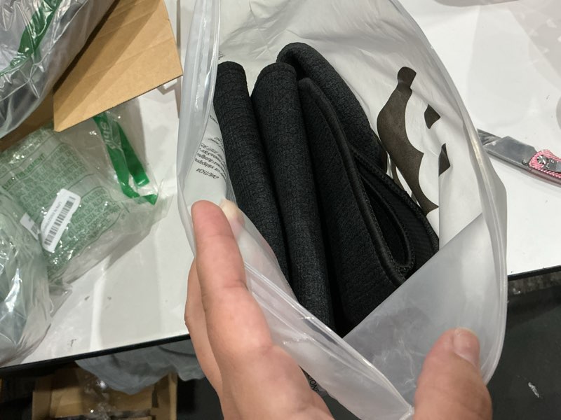 Condition photo showing Good Condition for bosap bathroom rugs set 2 pieces,thin bathroom mats,toilet rugs,quick dry,non-slip,machine washable,low pile,absorbent bath mats,shower,sink,home decor accessories.black,1'5"x2'3"+1'8"x2" u shape black 1'8"x2"u+1'5"x2'3"(set)