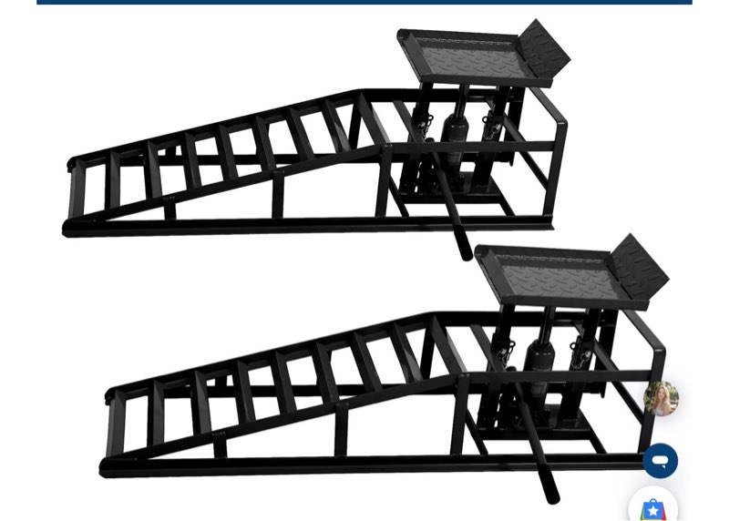 Garvee Car Truck Service Ramps, Heavy Duty Truck Vehicle Lift Ramps, 2 Pack 12000LBS Load Capatity Portable Car Ramps for Oil Changes,Car Lifts for Home Garage,Vehicle Auto Garage Repair (Black)