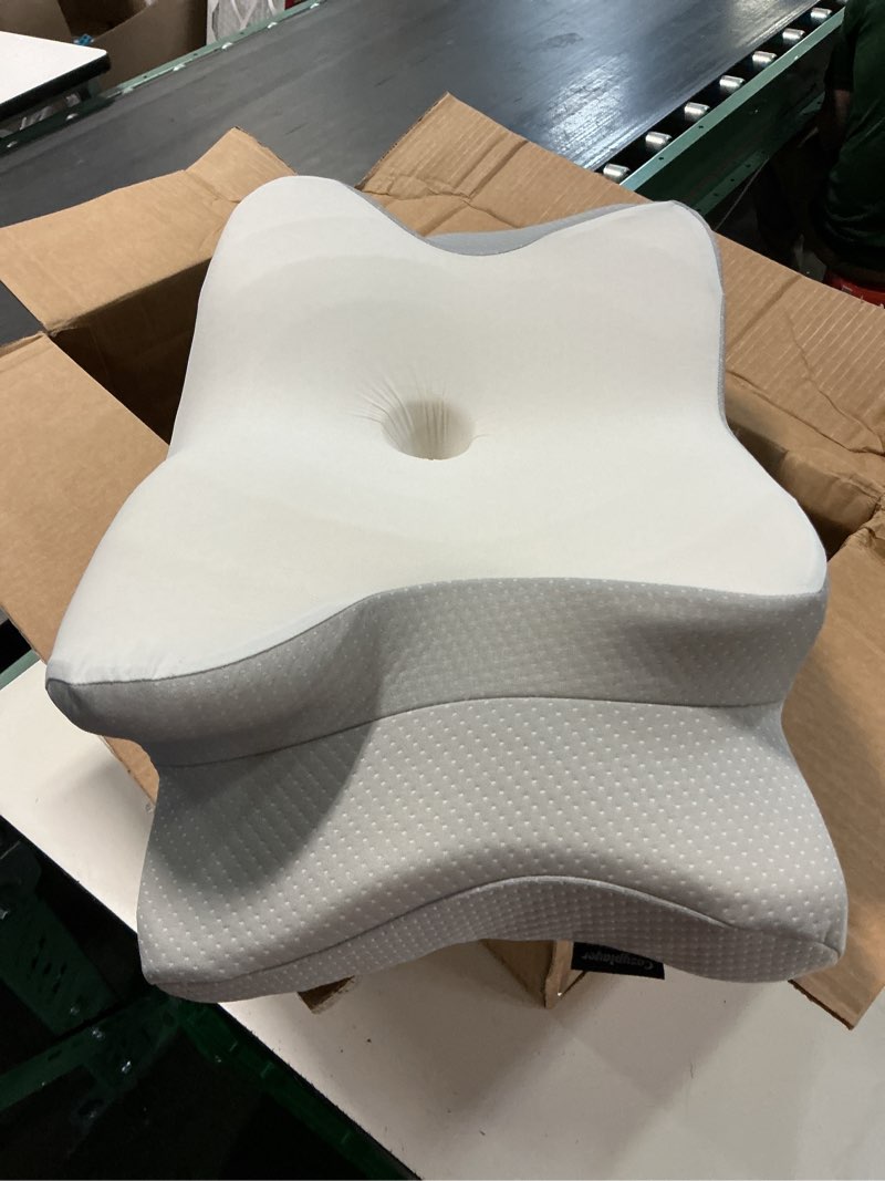 Condition photo showing Good Condition for ultra pain relief cooling pillow for neck support, adjustable cervical pillow cozy sleeping, odorless ergonomic contour memory foam pillows, orthopedic bed pillow for side back stomach sleeper