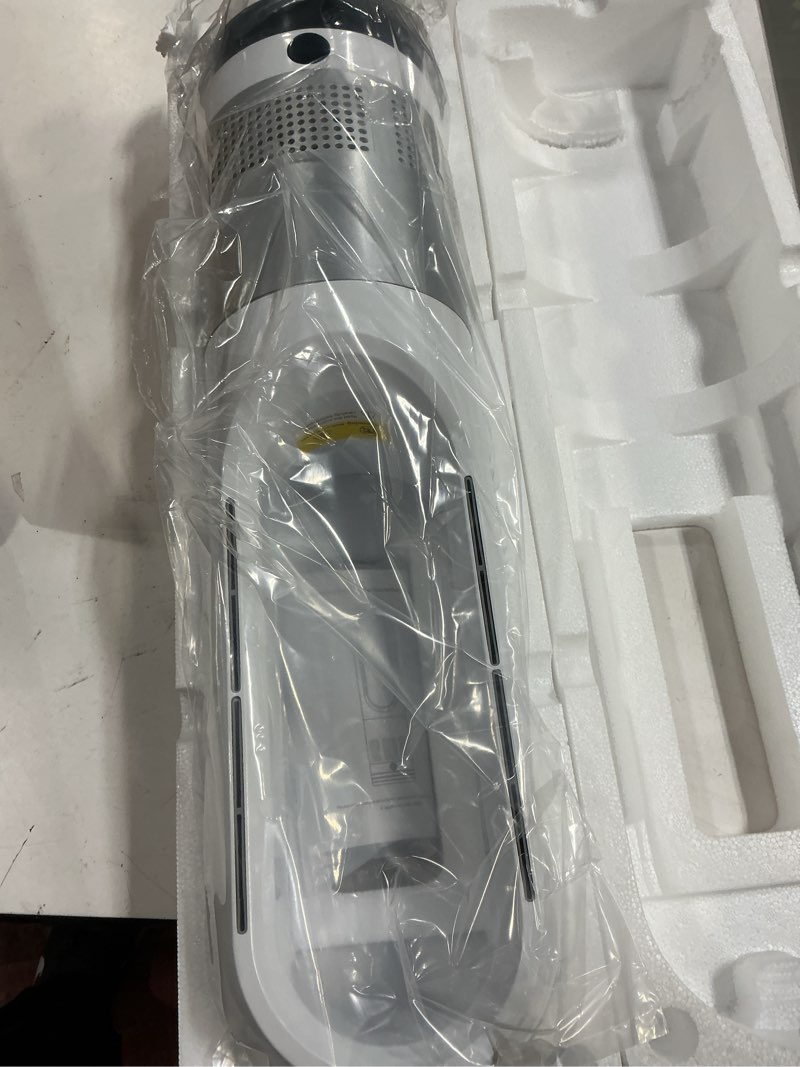 Condition photo showing New/Like New for Bladeless Tower Fan, 1400W Space Heater & 40W Cooler Fan Combo with Remote, 80°Oscillation, 8 Speeds and 3 Heating Modes, 9H Timer, LED Display, Fast Safety Heat and Quiet for Bedroom, Kitchen, Office