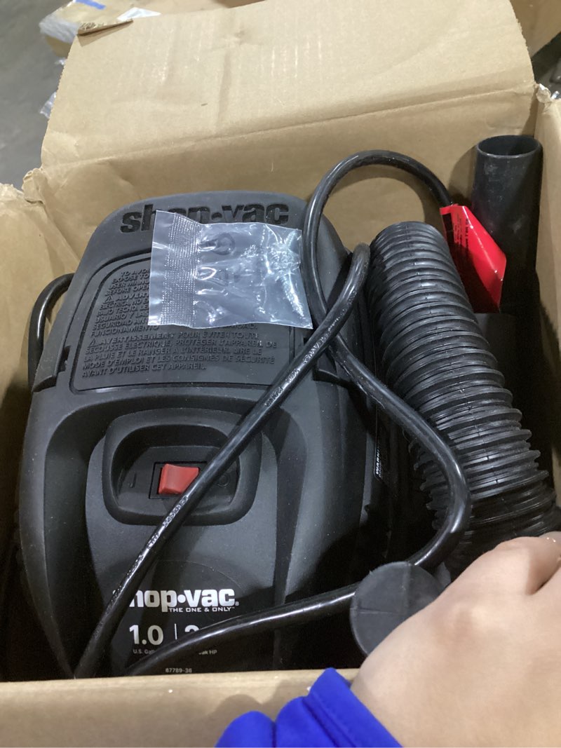 Condition photo showing Good Condition for Shop-Vac 2021005 1 Gallon Micro Wet/Dry Vacuum, 1.0 Peak HP, 1.25 Inch Diameter x 4 Foot Hose, 6 Food Cord, Lightweight And Portable, Quick Wet/Dry Pickup Micro Wet Dry Vacuum