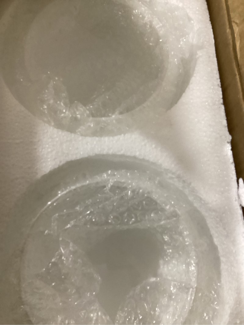 Condition photo showing New/Like New for 2 pcs 6'' white mushroom ceil lamp shade actual 5-1/2'' fitter mushroom light globes light fixture cover lampshade replacement for pendant light home bedroom living room decoration