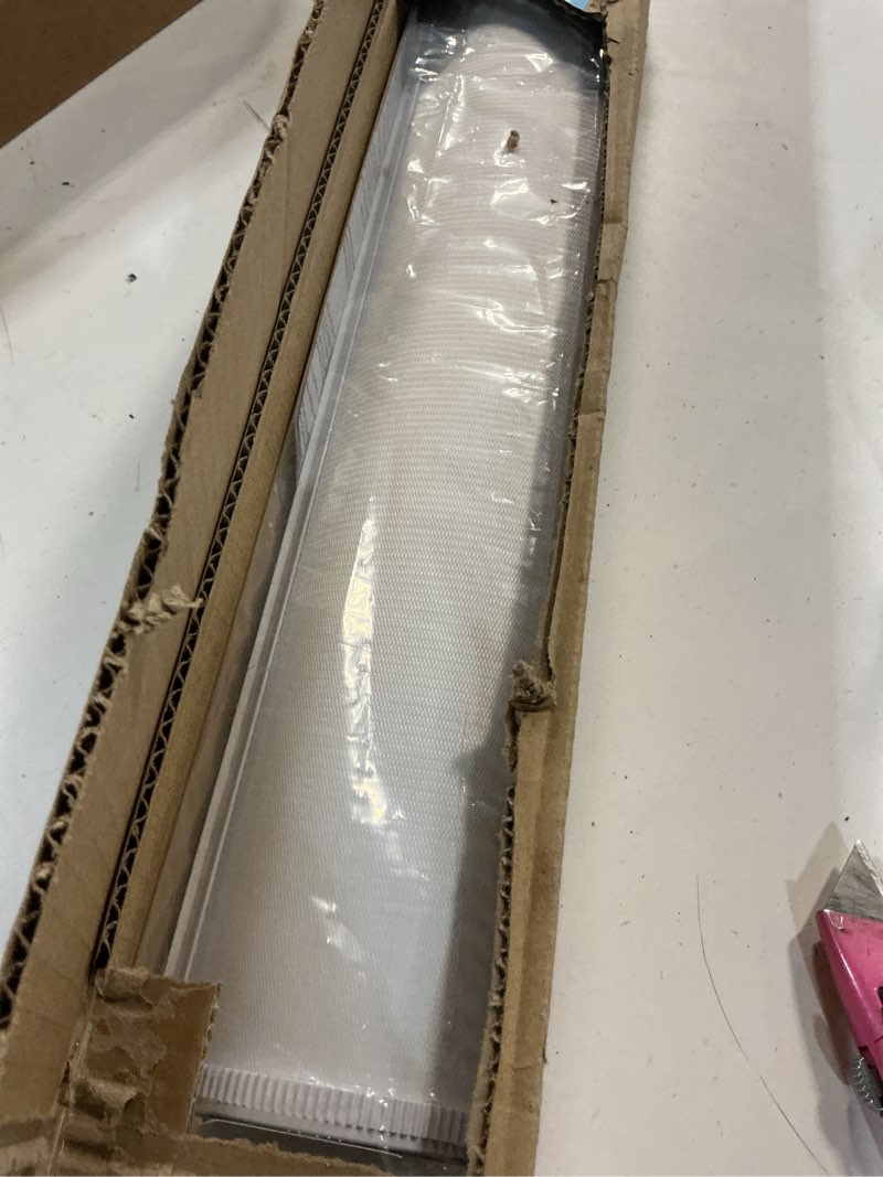 Condition photo showing Good Condition for chicology zebra blinds, roller window shades, blinds for windows, roller shades for windows, window shades for home, window shades, pull down shades for windows, 21" w x 72" h, basic arctic 21"w x 72"h basic arctic