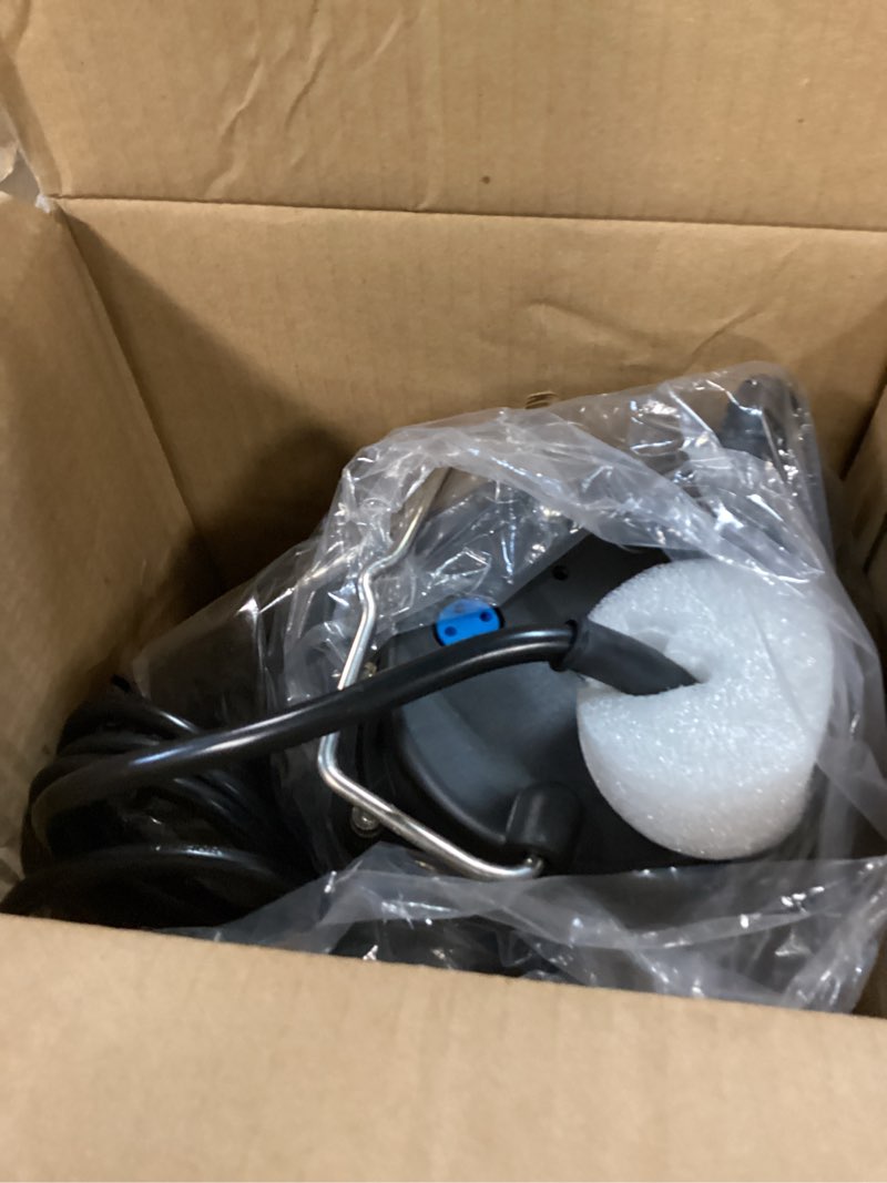 Condition photo showing New/Like New for foting 1hp 6000 gph sump pump submersible sewage/effluent pump - heavy duty cast iron - 115v septic pump for sump basin/residential/sewage/basement, sewage pumps 1-1/2'' npt