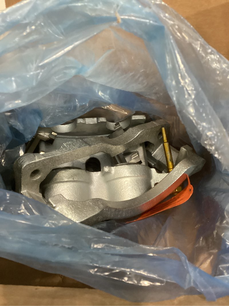 Condition photo showing As Is for acdelco professional 18fr1381c front driver side disc brake caliper assembly (friction ready coated), remanufactured (renewed)