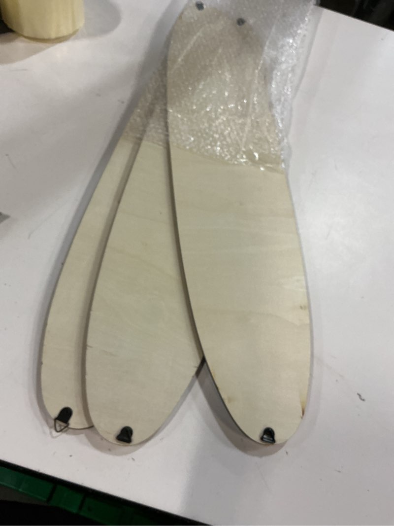 Condition photo showing Good Condition for Gerrii 3 Pieces Surfboard Wall Decor 23.6" x 5.4" Preppy Beach Room Decor Aesthetic Large Wooden Cute Beachy Tropical Wall Art for Surfer Bedroom Living Room Bathroom Decorations (Log Color)