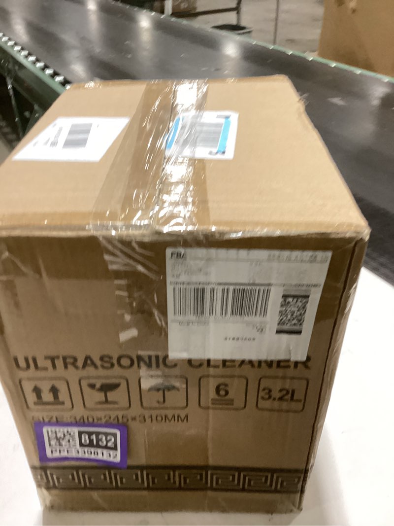Condition photo showing New/Like New for granbo ultrasonic cleaner 3.2l 120w jewelry cleaning ultrasonic machine 40khz with heater timer and 