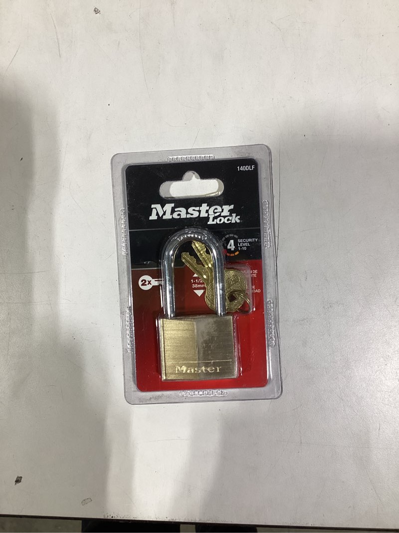 Condition photo showing New/Like New for Master Lock 140DLF Solid Brass Padlock with Key, 1 Pack