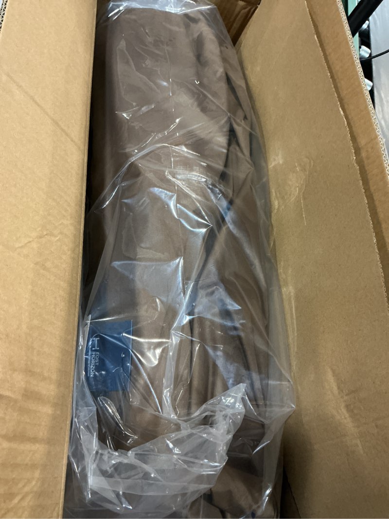 Condition photo showing New/Like New for lost horizon air & foam camping mattress, self-inflating sleeping pad, 4.5" thick, with pump sack, cot brown cot mattress only