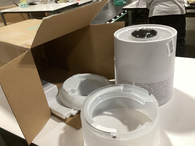 Condition photo showing As Is for BLUEAIR Premium Smart Humidifier for Large Rooms, Bedrooms, Better Sleep with Evaporative Invisible Mist Tech, Auto Humidify, Easy Top Fill, Smart Control with App, Touchscreen, 3.5L Tank for 48 hours