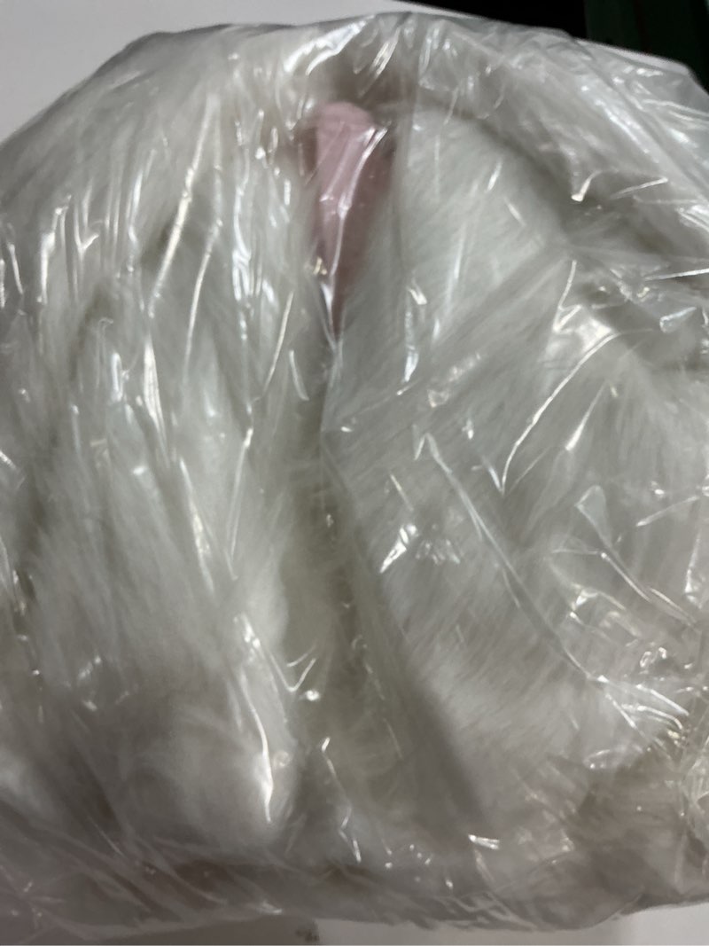 Condition photo showing Good Condition for suncalla 4 pcs easter faux fur bunny chair covers cute rabbit ear removable seat covers spring chair slipcovers for easter dinning kitchen bunny birthday party decor