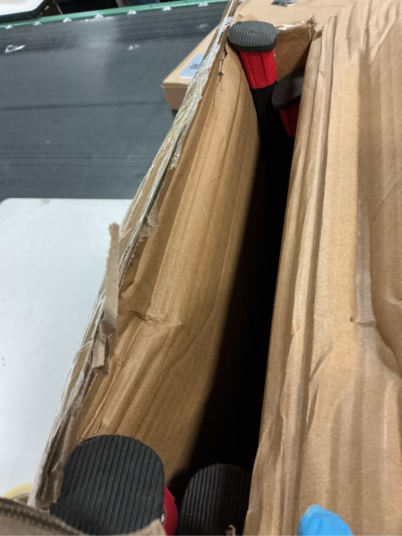 Condition photo showing Good Condition for Step Ladder Foldable Folding Stool - for Home Adults Kitchen 4 Stepping Extension Tall Heavy Duty with Handrails - Closet Stepstool Stair Ladders Extendable Stepladder for Indoor House 600Lbs Black and Red 4 Step