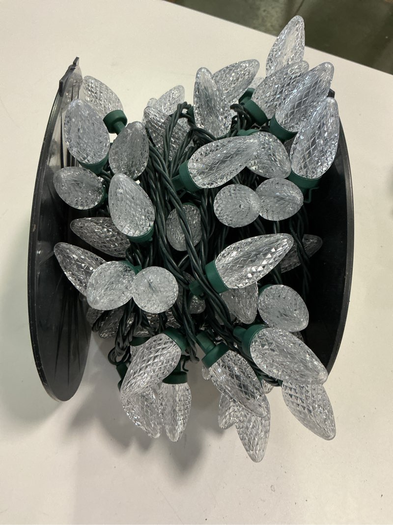 Condition photo showing As Is for Holiday Living 100-count 66-ft Warm White LED String Christmas Lights 