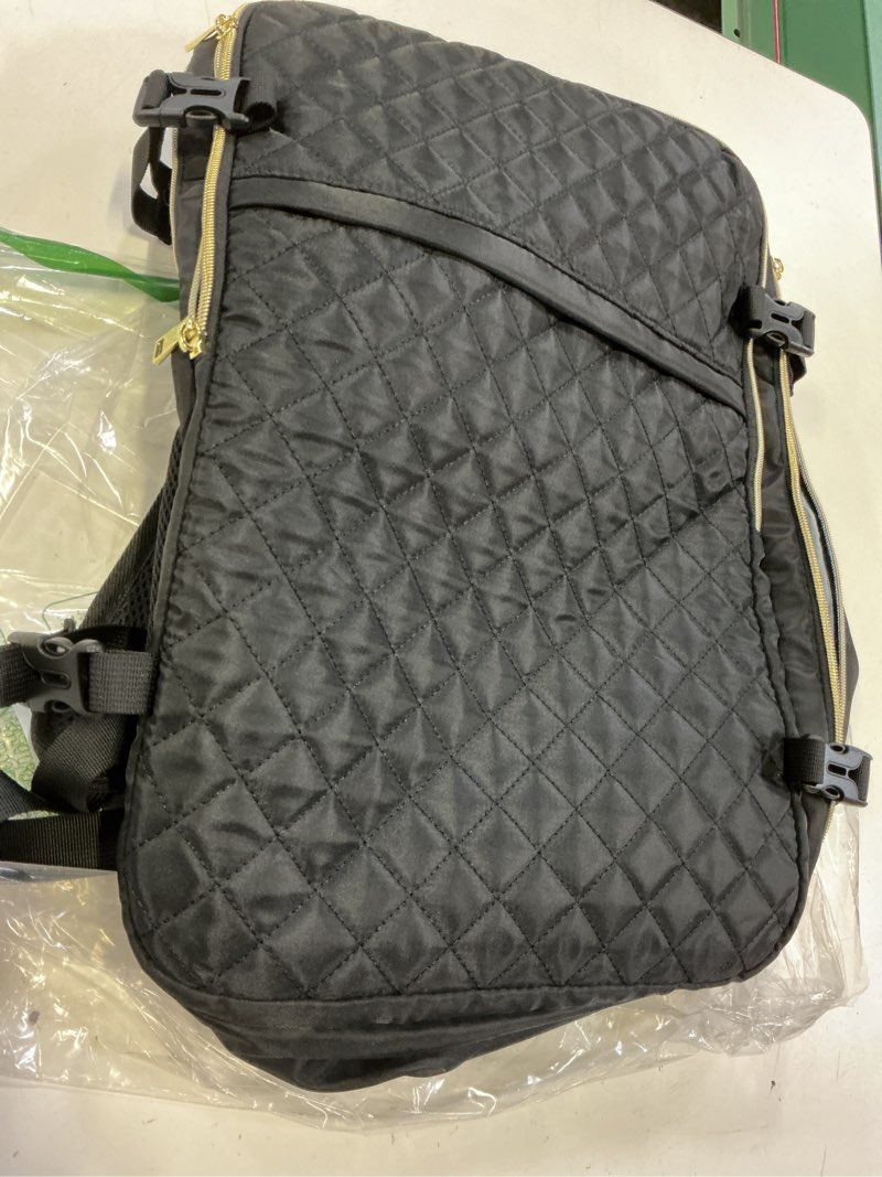 Condition photo showing Good Condition for momuvo large travel backpack women, flight approved carry on backpack, water resistant anti-theft casual daypack school bag fit 17 inch laptop with usb charging port, black 17.3 inch black