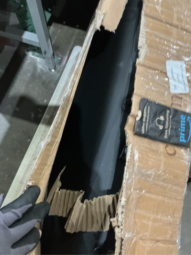 Condition photo showing As Is for civama massage table massage bed portable, 29 lbs light weight 2 section foldable tattoo bed facial care spa lash bed height adjustable sturdy wooden frame with accessories carrying bag, black black (wood leg)