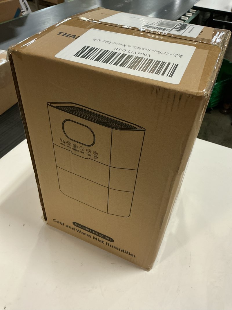 Condition photo showing New/Like New for Humidifier Large Room, 2.2 Gal/8.5L Cool Warm Mist Air Humidifiers for Bedroom, 65H Runtime, Humidity Setting, Easy to Clean, Top Fill, 30dB Quiet, 550ft² Coverage, for Plants, Adults, Kids White