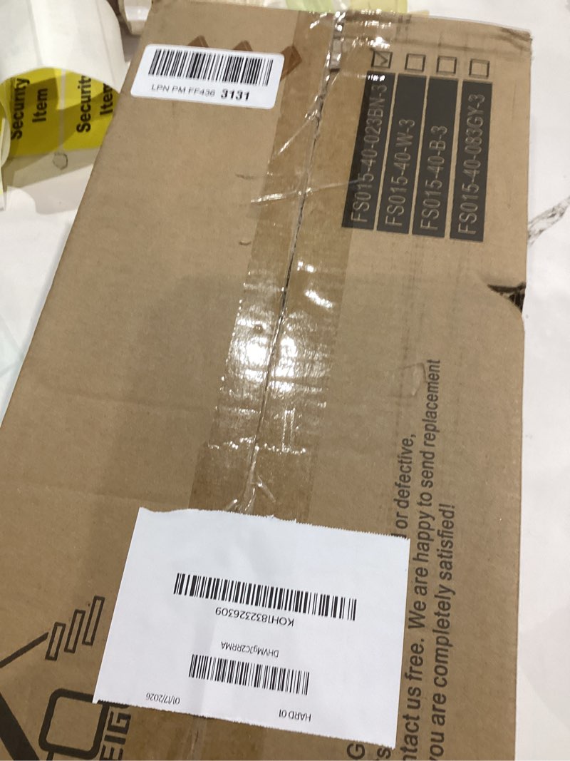 Condition photo showing Good Condition for QEEIG Floating Shelves for Wall Bathroom Shelf Bedroom Kitchen Living Room Hanging Book Shelves Small Farmhouse Decor 16 inch Set of 3, Rustic Brown (015-BN3) 3pcs A. Brown