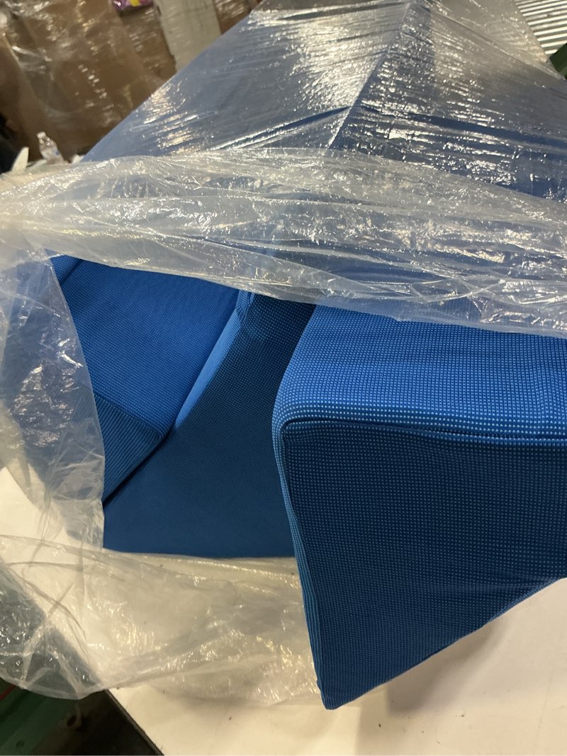 Condition photo showing As Is for fanwer positioning wedge pillow for side sleeping (3 in 1), 40 degree triangle bed wedges & body positioners for back pain, preventing bedsores, after surgery, knees elevated, pregnancy blue