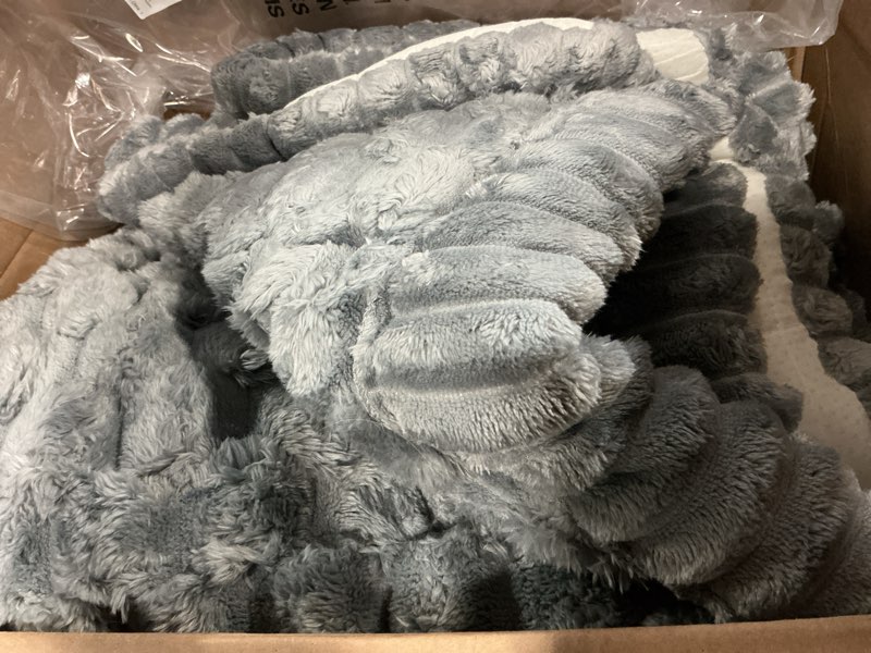 Condition photo showing Good Condition for smiry couch covers for dogs washable, non slip fuzzy pet couch covers for sofa, soft thick sofa slipcovers furniture protector pet friendly (grey, 27.6" x 88") grey 27.6"x88"
