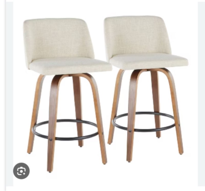 STB TORIANO CR2 TORIANO BAR COUNTER STOOL SEAT SET OF 2