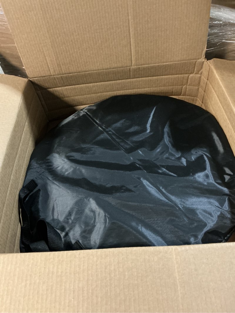 Condition photo showing As Is for kate collapsible backdrop pop up backdrops portable folded blue background for portrait photography, for video conference, for live stream, 5x6.5ft cb03