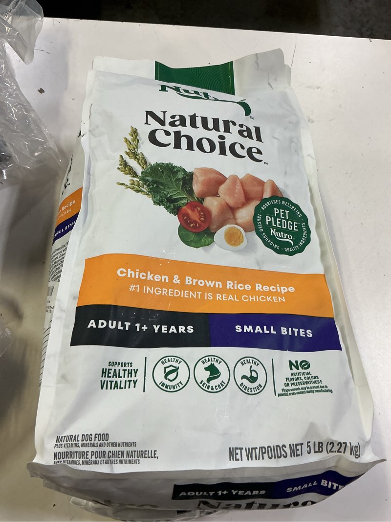Condition photo showing Good Condition for Nutro Natural Choice Adult Dry Dog Food, Beef & Brown Rice Recipe, 4.5 lb. Bag Beef 4.5 Pound (Pack of 1)