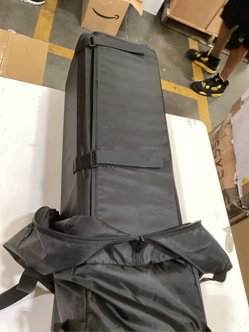 Condition photo showing As Is for dream on me zazzy portable playard with bassinet in black, lightweight packable and easy setup baby playard with mattress and travel bag