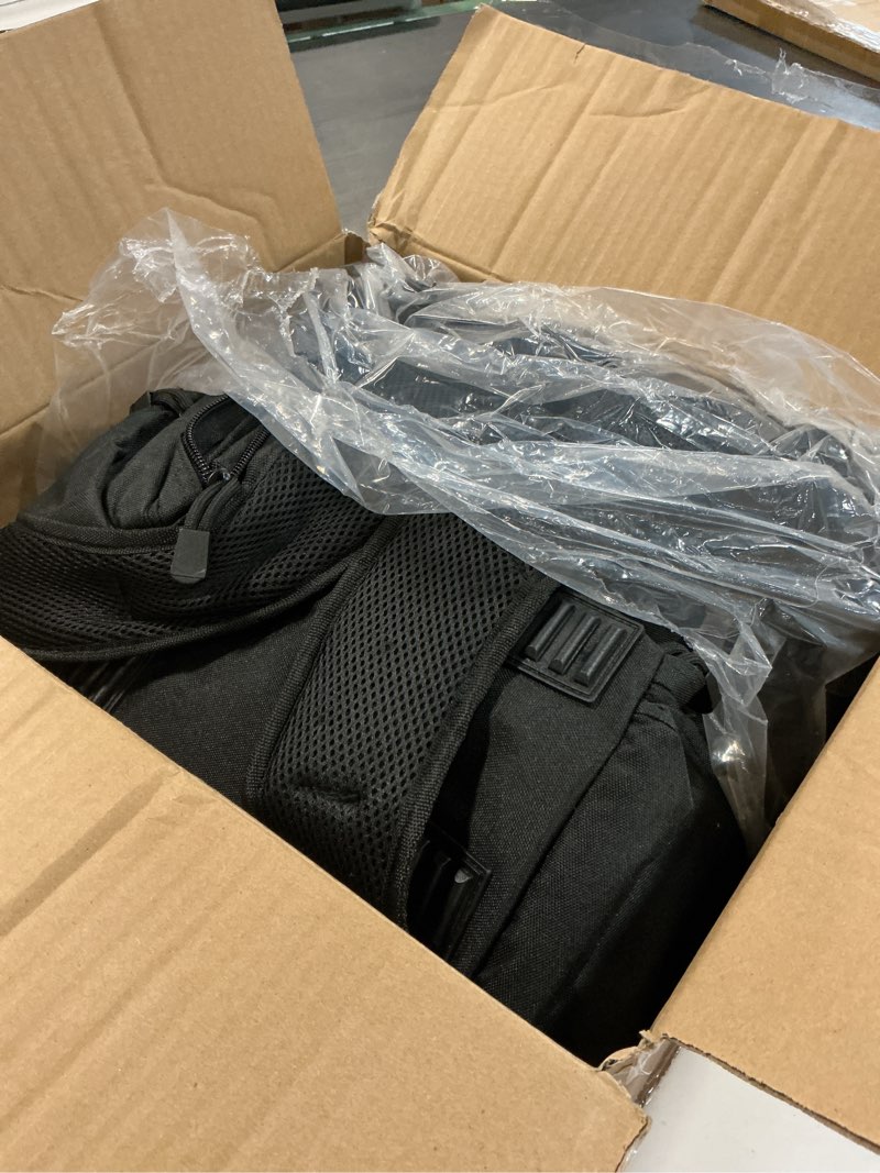 Condition photo showing Good Condition for piscifun fishing backpack with 2 rod holders & 4 tackle boxes, large tackle storage bag with rain cover for fishing gear black