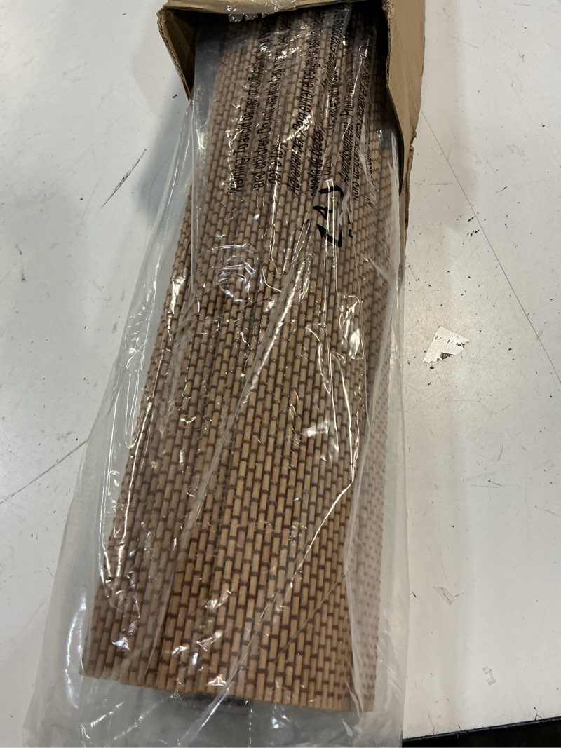 Condition photo showing Good Condition for lazblinds no tools no drill cordless bamboo roman shades, light filtering window treatment, roll up bamboo blinds for windows 31'' w x 64'' h, acorn light filtering-acorn 31" w × 64" h