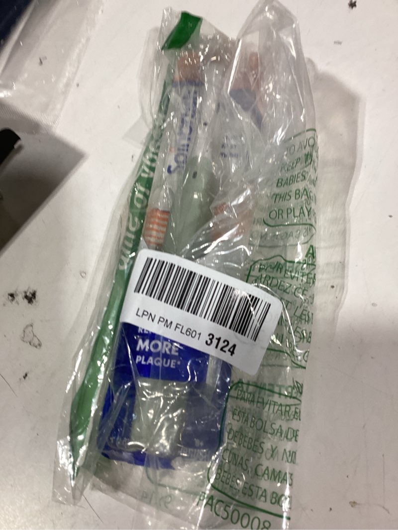 Condition photo showing New/Like New for spinbrush new pro clean battery powered electric toothbrush for adults, medium bristles, sage green, 1 count sage green 1 count (pack of 1) new version, medium bristles