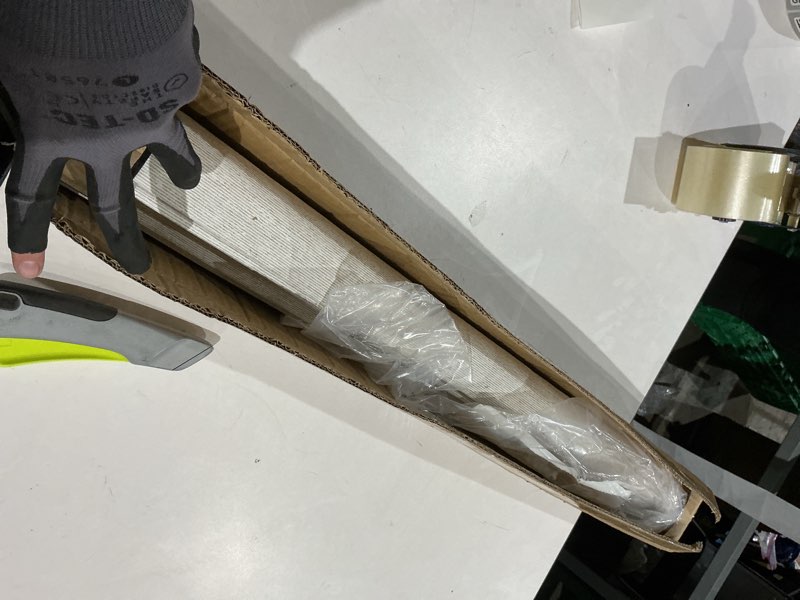 Condition photo showing New/Like New for unishades 100% blackout cordless roman shades for indoor windows & french doors, 30 3/4" w × 60" h - blackout - beige blackout - beige 30 3/4" w × 60" h