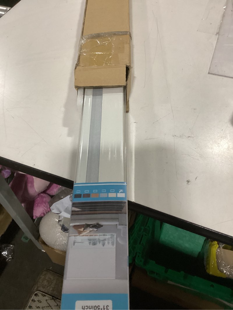 Condition photo showing New/Like New for changshade cordless cellular shades, blackout honeycomb shades for windows, pull down pleated blinds, easy to install for indoor windows and french doors,31" w x 50" h, white blackout white 31"w x 50"h