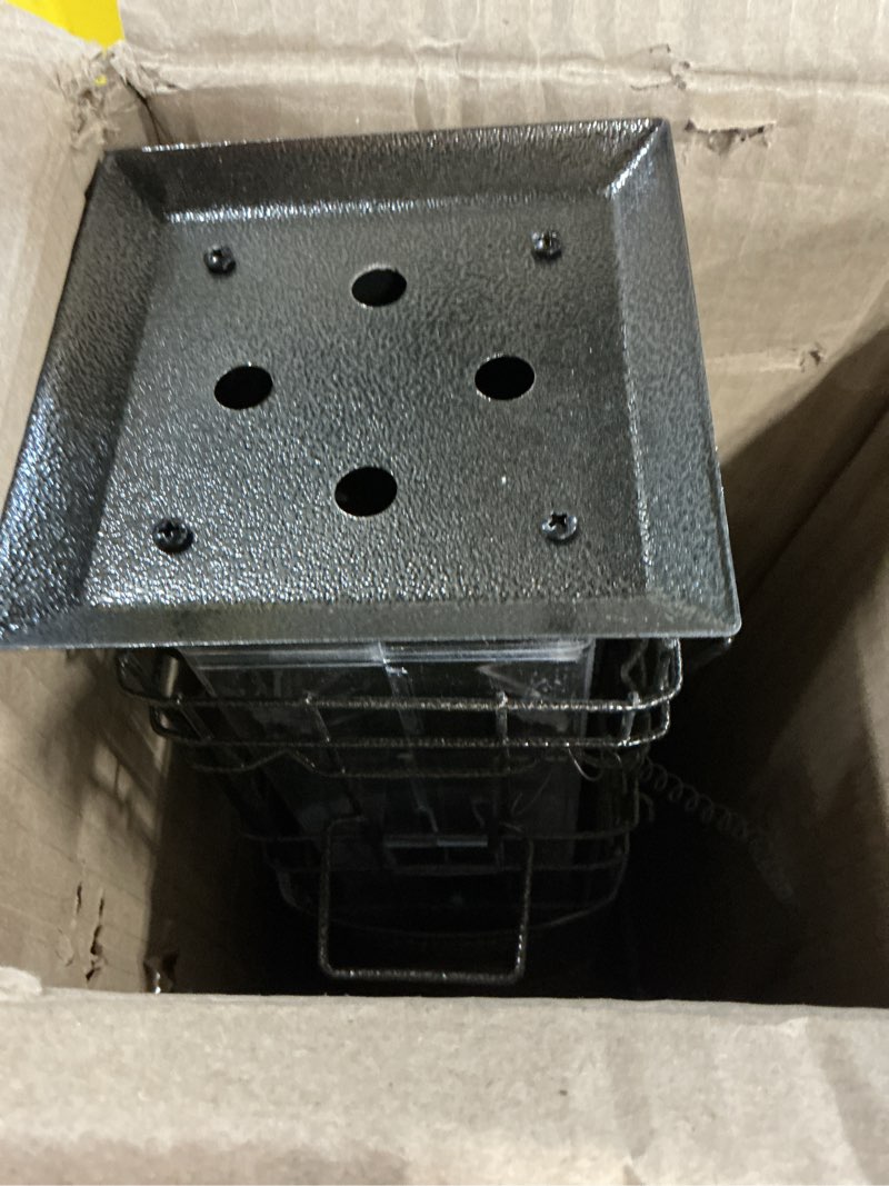 Condition photo showing As Is for Perky-Pet 336-1SR Squirrel-Be-Gone Squirrel Proof Bird Feeder, 2LB, Outdoor Wild Bird Feeder with Weight-Activated Perches