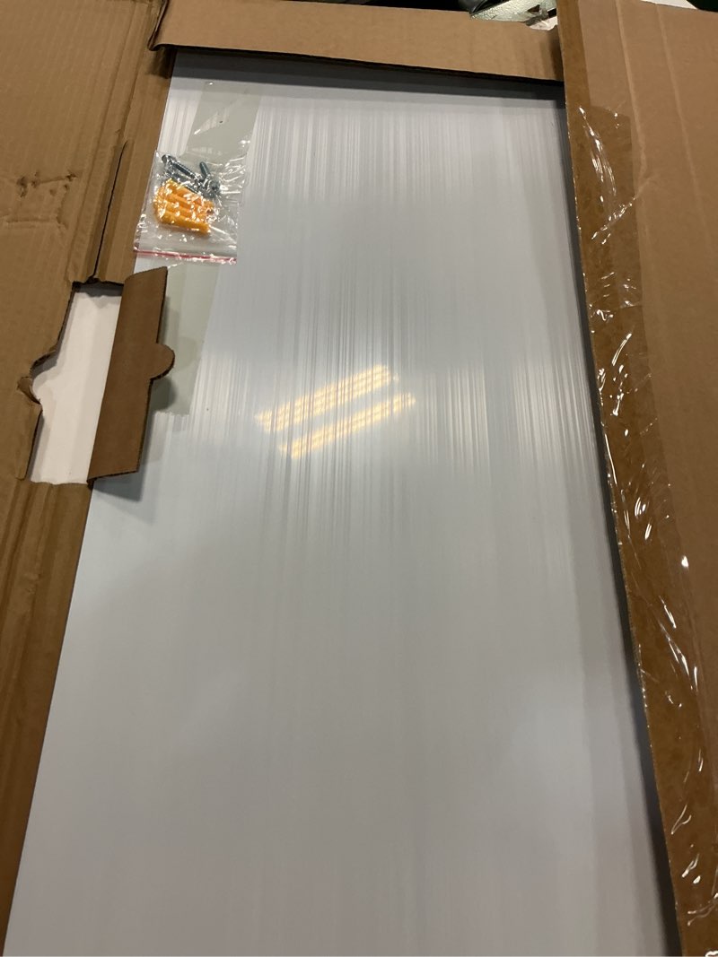 Condition photo showing Good Condition for Aluminum Composite Panel - Lightweight Brushed Silver Aluminium 48" x 96" – 1/4" Thick ACM Panel for Signage, Indoor/Outdoor Use, Wall Cladding & Architecture, Weather-Resistant ACM Board Brushed Silver 48x96