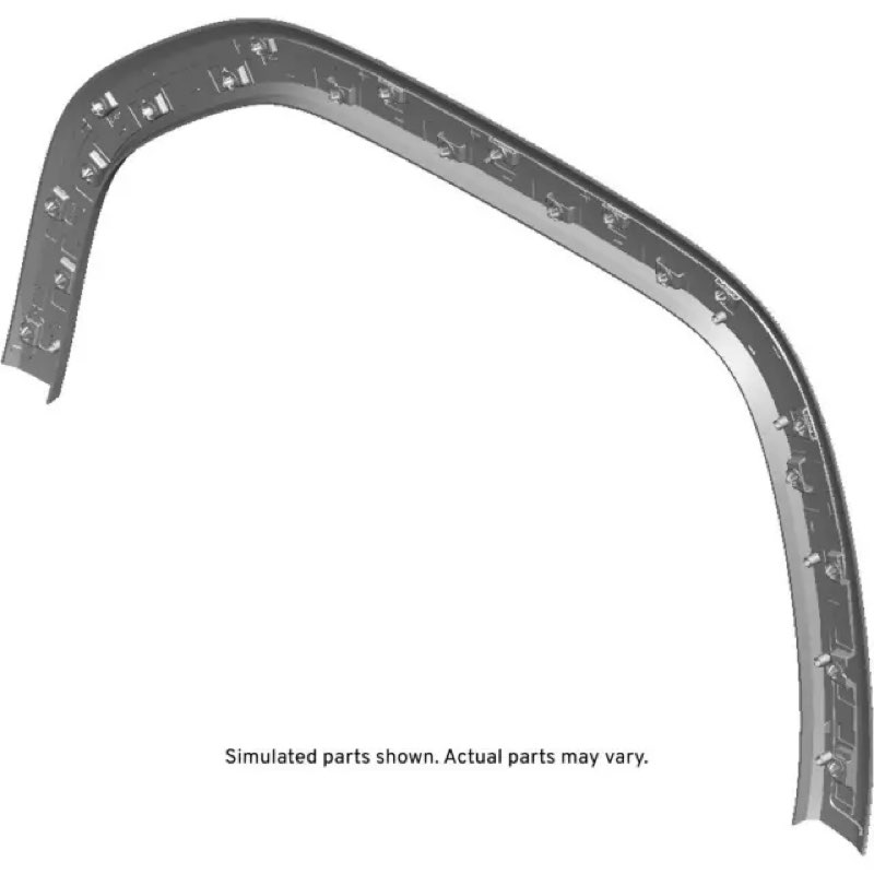 Rear Passenger Side Wheel Opening Molding 