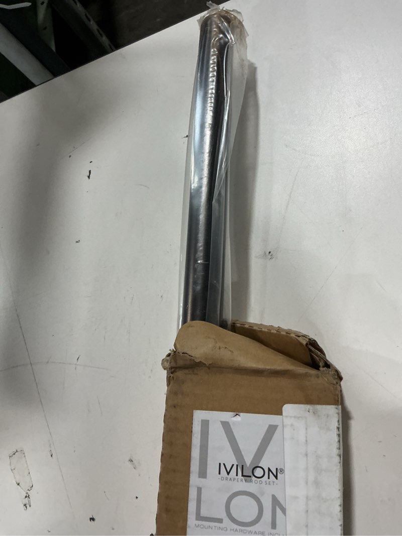 Condition photo showing Good Condition for Ivilon Window Curtain Rod Decorative End Cap Design, 1 Inch Rod, 48 to 86 Inch. Oil Rubbed Bronze