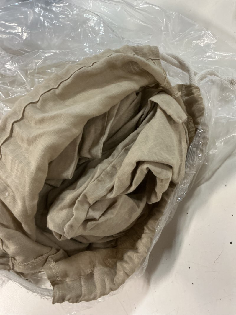 Condition photo showing Good Condition for european linen duvet cover set, full/queen, toffee