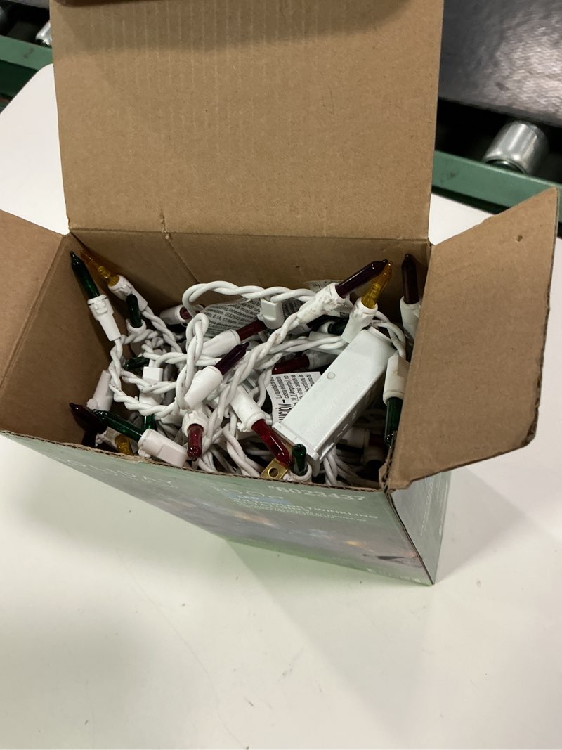 Condition photo showing Good Condition for Holiday Living 150 -Count Twinkling Multicolor LED Plug-In Christmas Icicle Lights