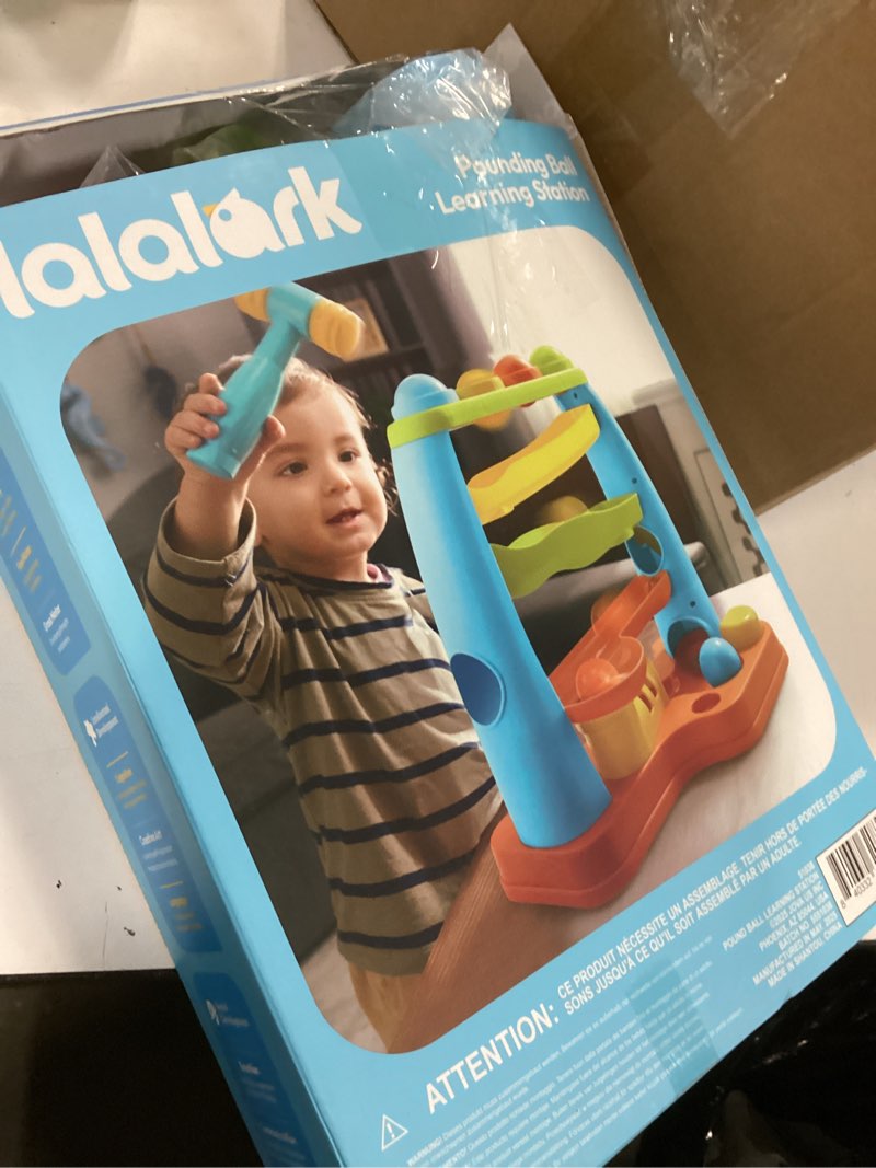 Condition photo showing New/Like New for lalalark jova ball drop toy for toddlers, track stacking learning pound a ball with hammer, early developmental montessori toy, birthday easter gift for boys & girls age 18m+ 2 3 year old baby kids