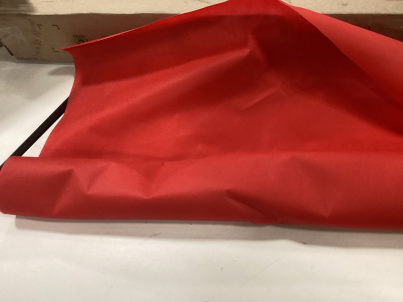 Condition photo showing As Is for JAM Paper Gift Wrap - Matte Wrapping Paper - 26.3 Sq Ft (17 in x 18 Ft) - Matte Red - Roll Sold Individually 1 Count (Pack of 1) Red