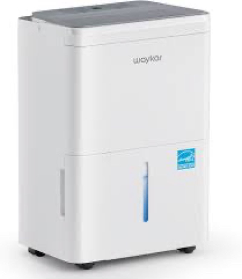 Waykar 2000 Sq. Ft. Energy Star 2025 Dehumidifier for Basement & Home, Adjusts from 15% RH With Drai