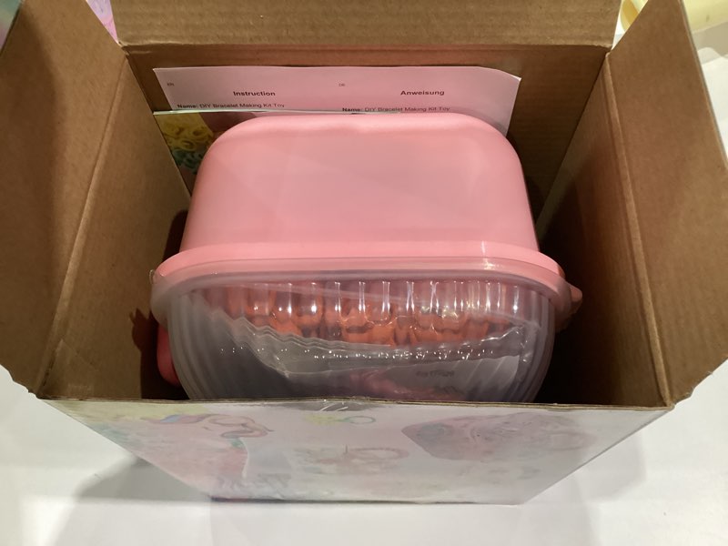 Condition photo showing New/Like New for Bracelet Making Kit Girls Toys age 6-8, Arts and Crafts for Kids ages 8-12, Crafts for girls Weaving Loom Bracelet Maker 1000+ Cloth Rubber Band Fabric Loops, Christmas Birthday Gifts for Kids 6-12