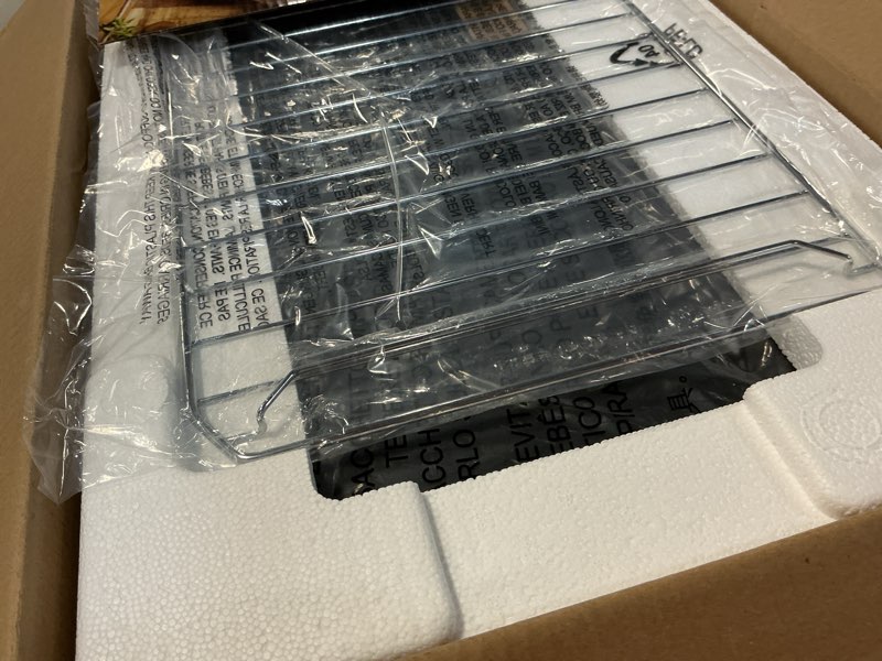 Condition photo showing As Is for BLACK+DECKER Extra Wide 8-Slice Toaster Oven  Stainless Steel  TO3250XSB