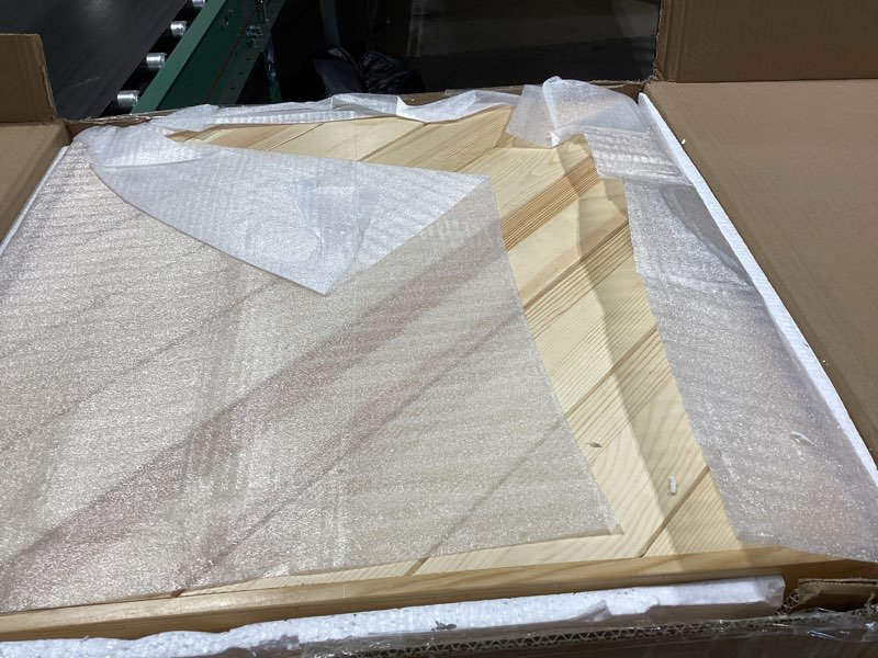 Condition photo showing Good Condition for Folding Picnic Table with Table Runner, Portable Boho Low Picnic Table for Indoor Outdoor, 44" x 22" Wooden Table with Adjustable Heights for Camping, Wedding, Beach, Garden, Party(Small Size for 4)