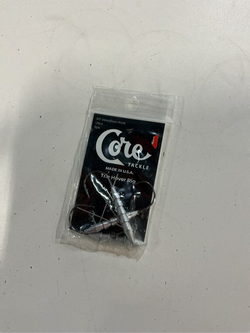 Condition photo showing New/Like New for coretackle hover rig weedlss 1/8oz 3/0 3pk