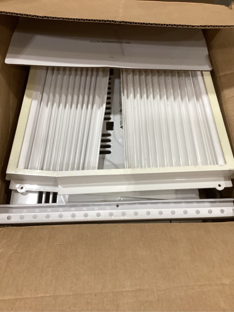 Condition photo showing As Is for midea 5,000 btu easycool small window air conditioner - cool up to 150 sq. ft. with easy-to-use mechanical controls and reusable filter, perfect for small bedroom, living room, home office