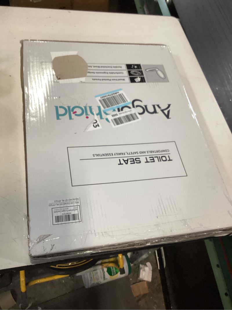 Condition photo showing Good Condition for Angel Shield Marble Toilet Seat Durable Molded Wood with Quiet Close, Easy Clean, Quick-Release Hinges Elongated Toilet Seat (Elongated, Green Marble) Elongated-18.5” Green Marble-Elongated