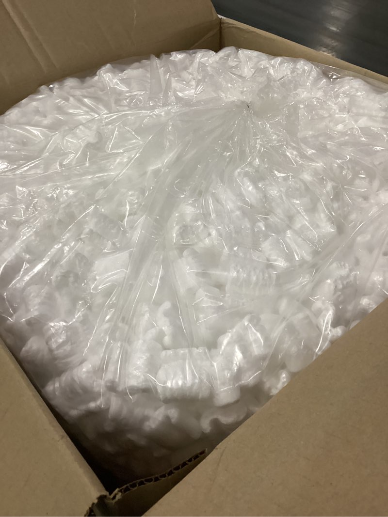 Condition photo showing New/Like New for box usa white styrofoam packing peanuts (7 cubic feet) - bulk loose fill packing peanuts for shipping, moving, and packing. reusable and recyclable