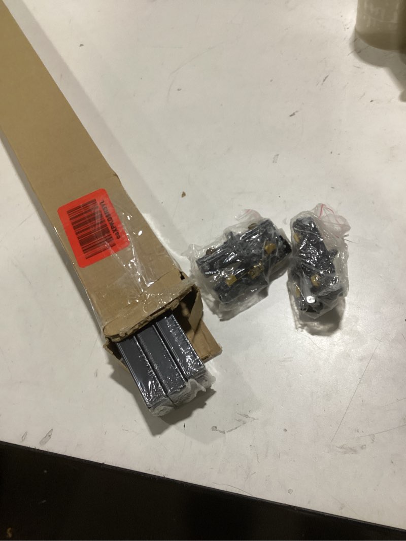 Condition photo showing New/Like New for VANoopee 16FT H Track Lighting System - Black Rail Kit With End Caps & Live End Feed Connector - Compatible With Single Circuit 120V H Style Track Heads
